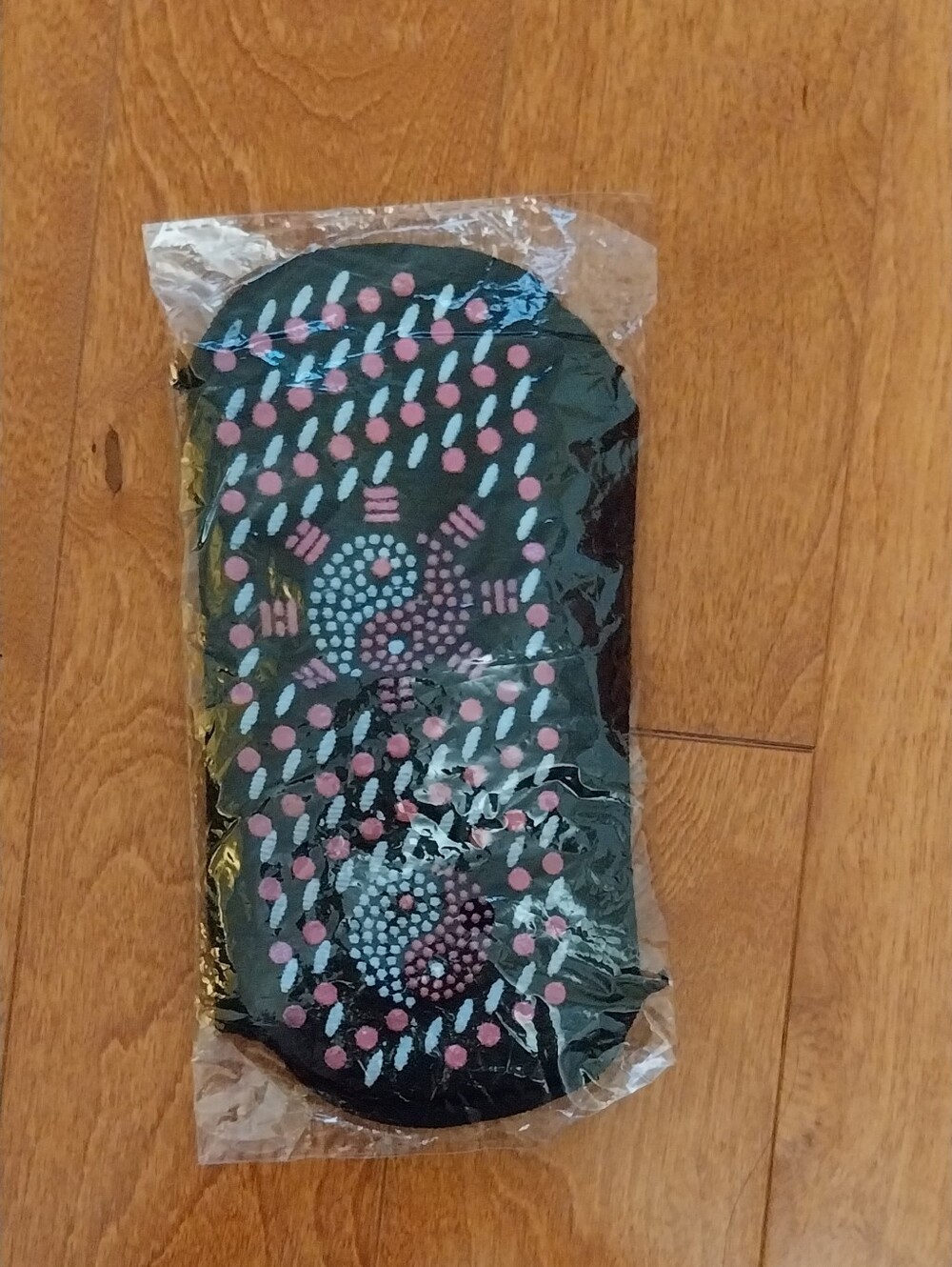 Socks with Pink and Blue Dot Design